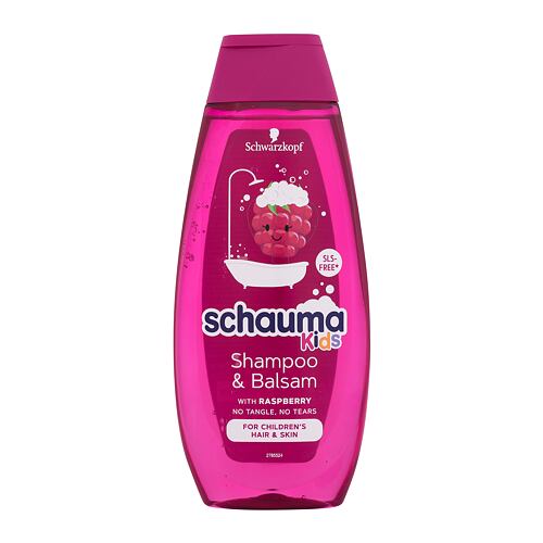 Šampon Schwarzkopf Schauma Kids Raspberry Shampoo & Balsam 400 ml