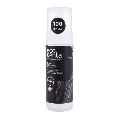 Ústní voda Ecodenta Mouthfoam Black Whitening 150 ml