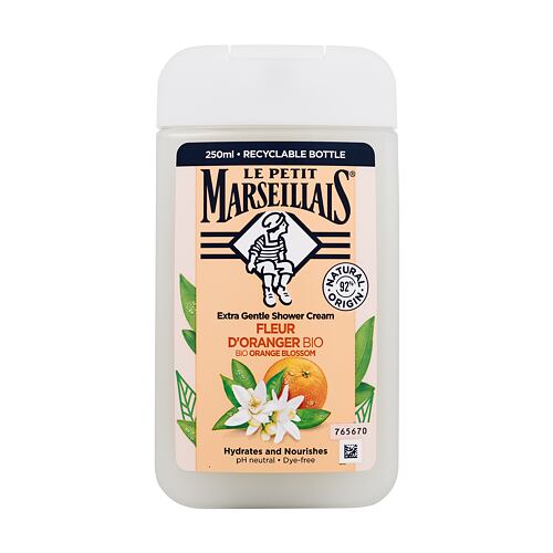 Sprchový krém Le Petit Marseillais Extra Gentle Shower Cream Organic Orange Blossom 250 ml