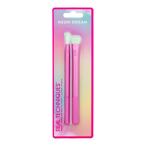 Štětec Real Techniques Neon Dream Blend + Shade Eye Duo Brush 1 ks poškozený obal
