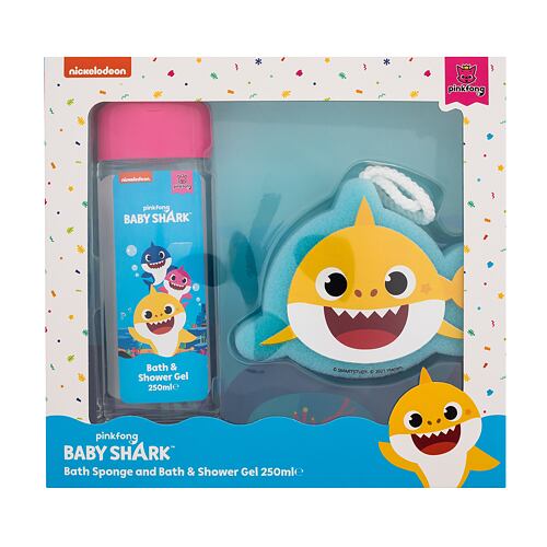 Sprchový gel Pinkfong Baby Shark Bath Set 250 ml poškozená krabička Kazeta
