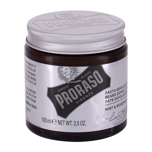 Peeling PRORASO Mint & Rosemary Beard Exfoliating Paste 100 ml poškozený obal