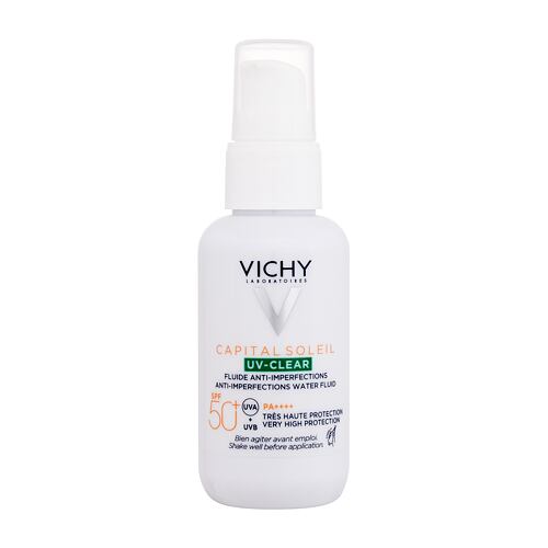 Opalovací přípravek na obličej Vichy Capital Soleil UV-Clear Anti-Imperfections Water Fluid SPF50+ 40 ml