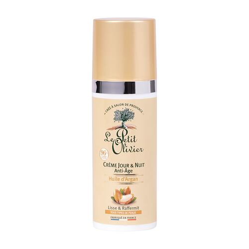 Denní pleťový krém Le Petit Olivier Argan Oil Day & Night Cream Anti-Age 50 ml poškozená krabička