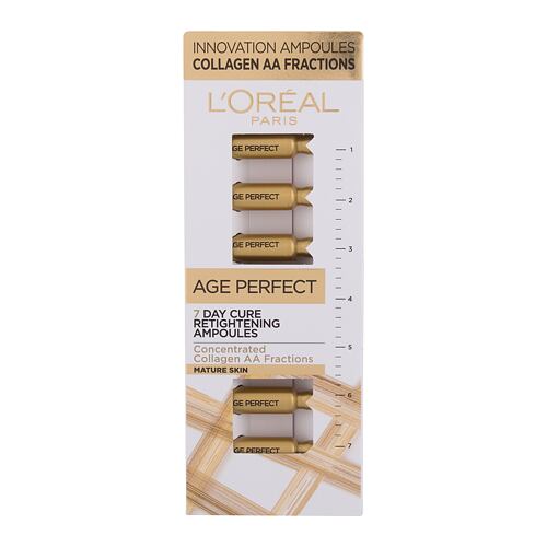 Pleťové sérum L'Oréal Paris Age Perfect 7 Day Cure Retightening Ampoules 7x1 ml poškozená krabička