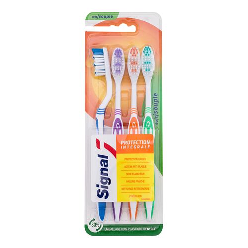 Klasický zubní kartáček Signal Integral Protection Soft 4 ks