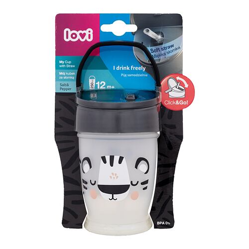 Hrneček LOVI Salt&Pepper Cup With Straw 250 ml poškozený obal