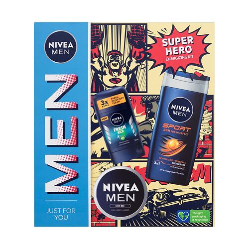 Sprchový gel Nivea Men Super Hero 250 ml Kazeta