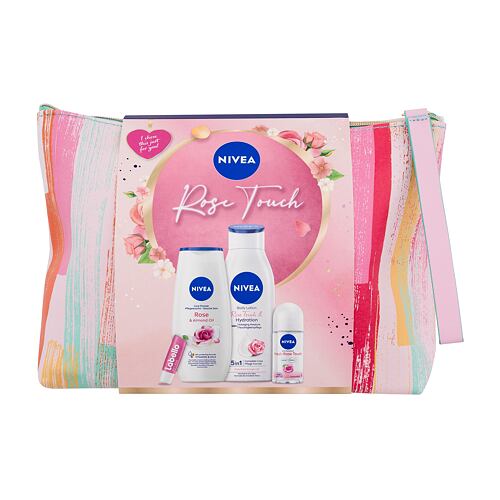 Tělové mléko Nivea Rose Touch 400 ml Kazeta