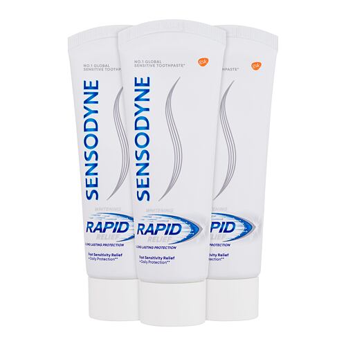 Zubní pasta Sensodyne Rapid Relief Whitening Trio 3x75 ml