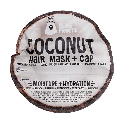 Maska na vlasy Bear Fruits Coconut Hair Mask + Cap 20 ml