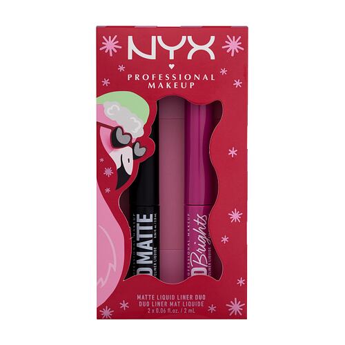 Oční linka NYX Professional Makeup Fa La La L.A. Land Vivid Matte Liquid Liner Duo 2x2 ml Kazeta
