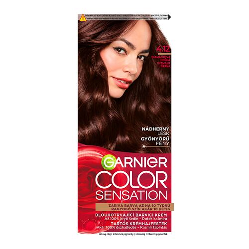 Barva na vlasy Garnier Color Sensation 40 ml 4,12 Shimmering Brown