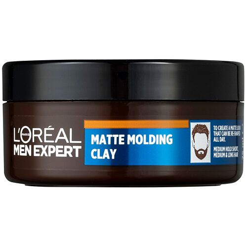 Krém na vlasy L'Oréal Paris Men Expert Barber Club Messy Hair Molding Clay 75 ml