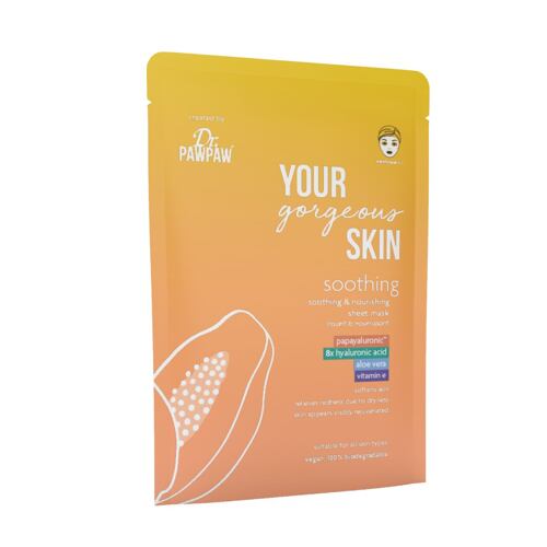 Pleťová maska Dr. PAWPAW Your Gorgeous Skin Soothing Sheet Mask 25 ml