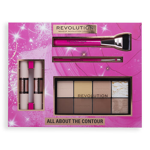 Konturovací paletka Makeup Revolution London All About The Contour Gift Set 16 g Kazeta