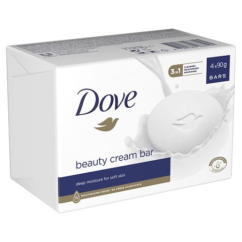 Tuhé mýdlo Dove Original Beauty Cream Bar 4x90 g