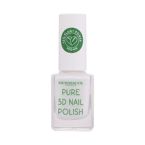 Lak na nehty Dermacol Pure 3D 11 ml 02 Absolute White