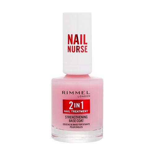Lak na nehty Rimmel London Nail Nurse 2in1 Strenghtening Base Coat 12 ml