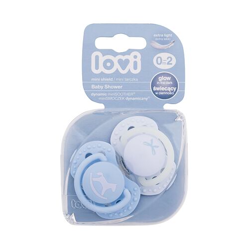 Dudlík LOVI Baby Shower Dynamic miniSoother Boy 0-2m 2 ks poškozený obal