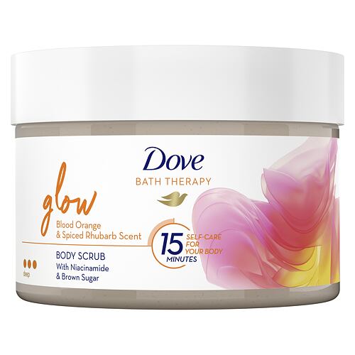 Tělový peeling Dove Bath Therapy Glow Body Scrub 295 ml