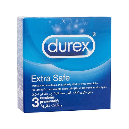 Kondomy Durex Extra Safe 3 ks poškozená krabička