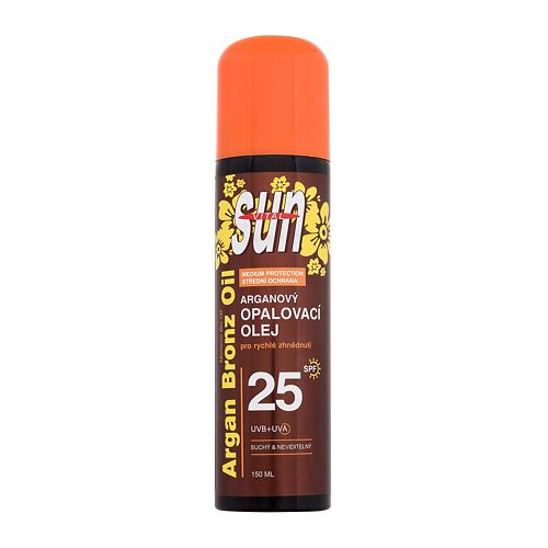 Opalovací přípravek na tělo Vivaco Sun Argan Bronz Oil Spray SPF25 150 ml