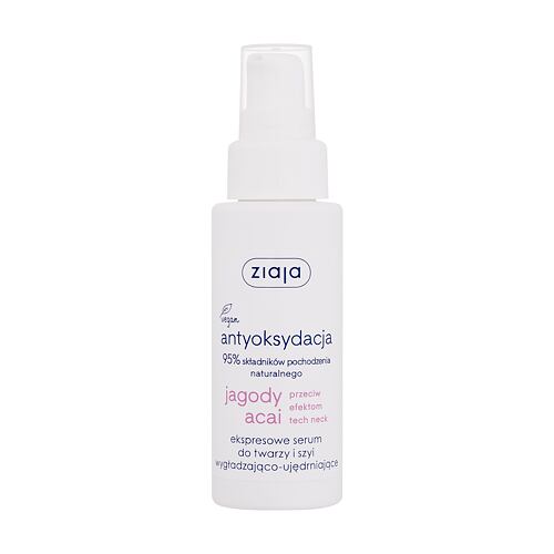 Pleťové sérum Ziaja Acai Berry Antioxidation Express Face And Neck Serum 50 ml poškozená krabička