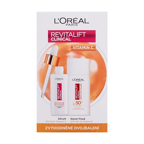 Pleťové sérum L'Oréal Paris Revitalift Clinical Pure 12% Vitamin C 30 ml poškozená krabička Kazeta