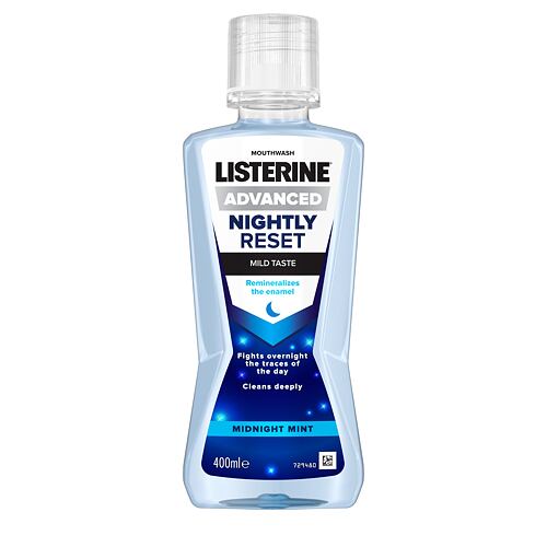 Ústní voda Listerine Advanced Nightly Reset Mild Taste Mouthwash 400 ml