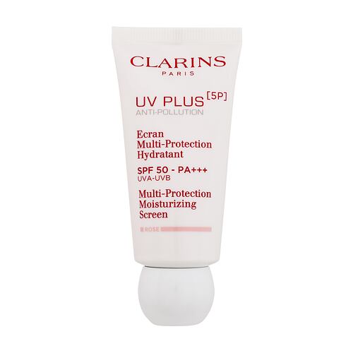 Denní pleťový krém Clarins UV Plus 5P Multi-Protection Moisturizing Screen SPF50 50 ml Rose poškozená krabička