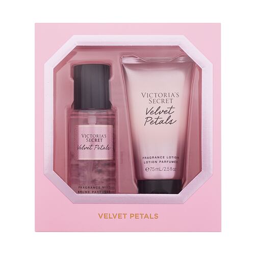 Tělový sprej Victoria´s Secret Velvet Petals SET1 75 ml poškozená krabička Kazeta