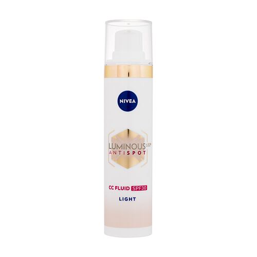 CC krém Nivea Luminous 630 Antispot CC Fluid SPF30 40 ml 01 Light poškozená krabička