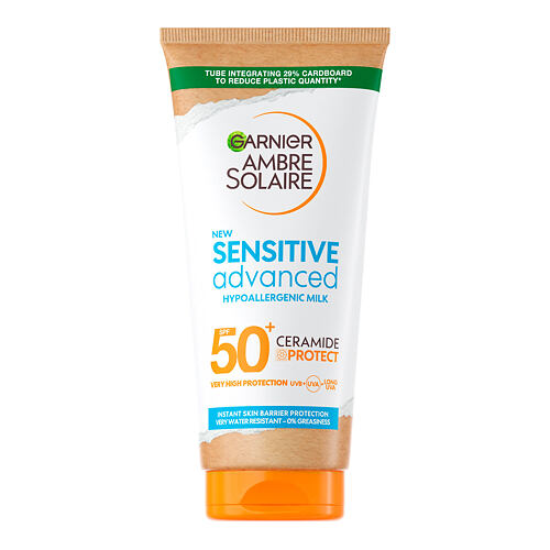 Opalovací přípravek na tělo Garnier Ambre Solaire Sensitive Advanced Hypoallergenic Milk SPF50+ 175 ml