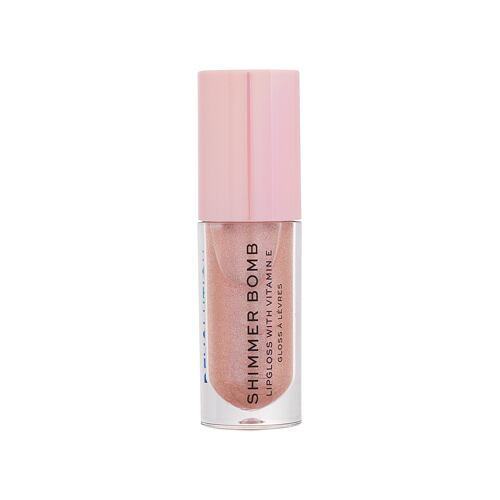 Lesk na rty Makeup Revolution London Shimmer Bomb 4,5 ml Glimmer Nude