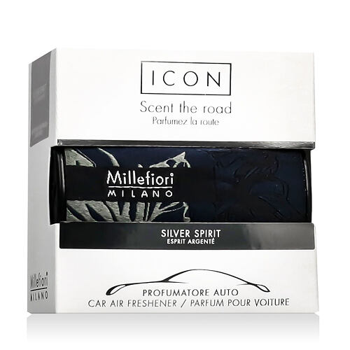 Vůně do auta Millefiori Milano Icon Textile Silver Spirit 47 g