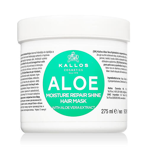 Maska na vlasy Kallos Cosmetics Aloe Vera 275 ml