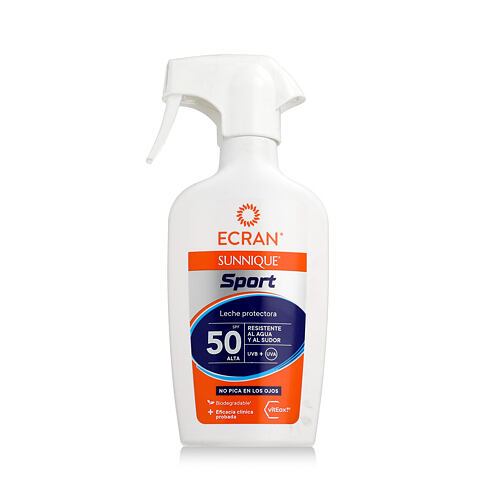 Opalovací přípravek na tělo Ecran Sunnique Sport Protective Milk Spray SPF50 270 ml