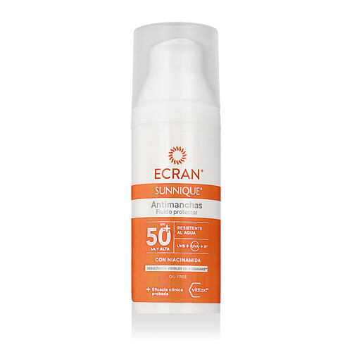 Opalovací přípravek na obličej Ecran Sunnique Anti-Dark Spots Protective Fluid SPF50+ 50 ml
