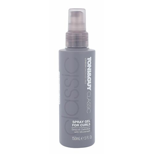 Pro podporu vln TONI&GUY Classic Spray Gel For Curls 150 ml