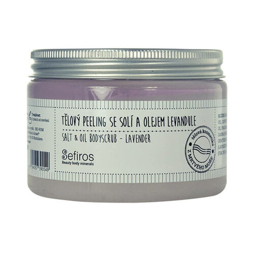 Tělový peeling Sefiros Salt & Oil Bodyscrub Lavender 300 ml poškozený flakon
