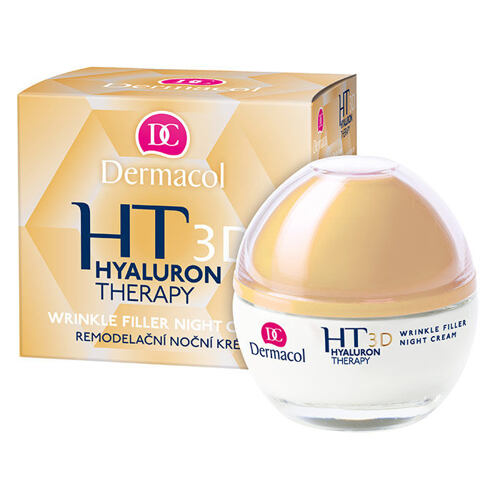 Noční pleťový krém Dermacol 3D Hyaluron Therapy 50 ml poškozená krabička