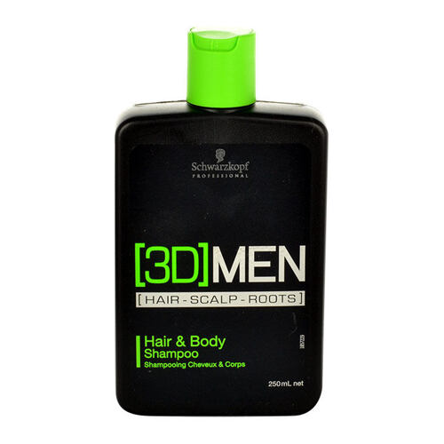 Šampon Schwarzkopf Professional 3DMEN Hair & Body 250 ml poškozený flakon