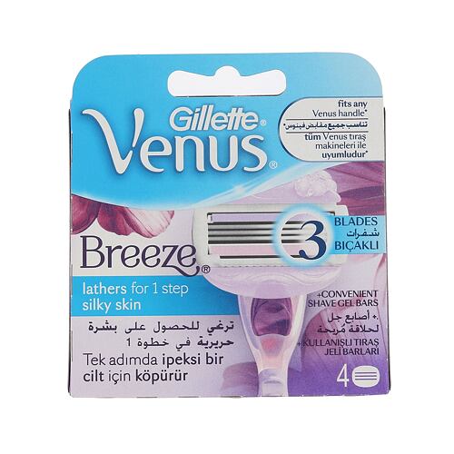 Náhradní břit Gillette Venus Breeze 4 ks poškozená krabička