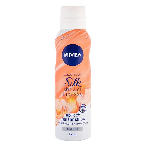 Sprchová pěna Nivea Silk Mousse Apricot Marshmallow 200 ml