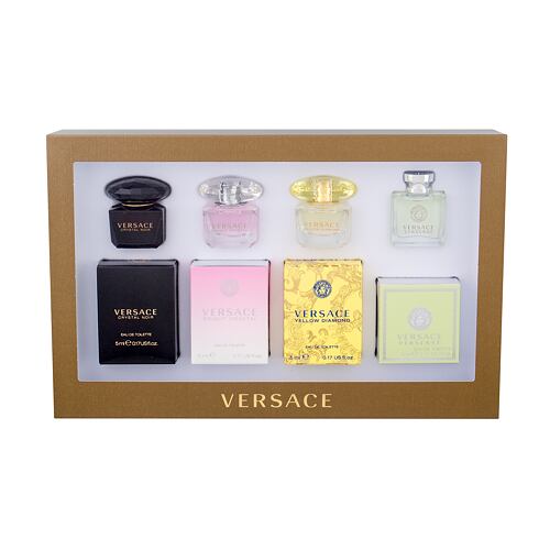 Toaletní voda Versace Mini Set 4 4x5 ml poškozená krabička Kazeta
