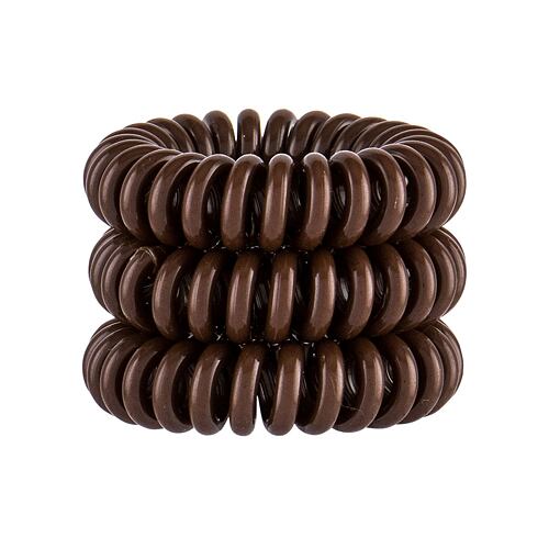 Gumička na vlasy Invisibobble Power Hair Ring 3 ks Pretzel Brown