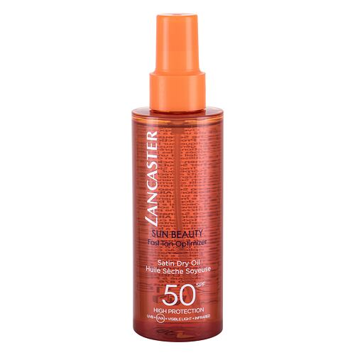 Opalovací přípravek na tělo Lancaster Sun Beauty Satin Dry Oil SPF50 150 ml