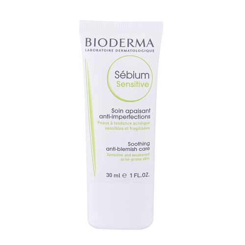 Denní pleťový krém BIODERMA Sébium Sensitive 30 ml poškozená krabička