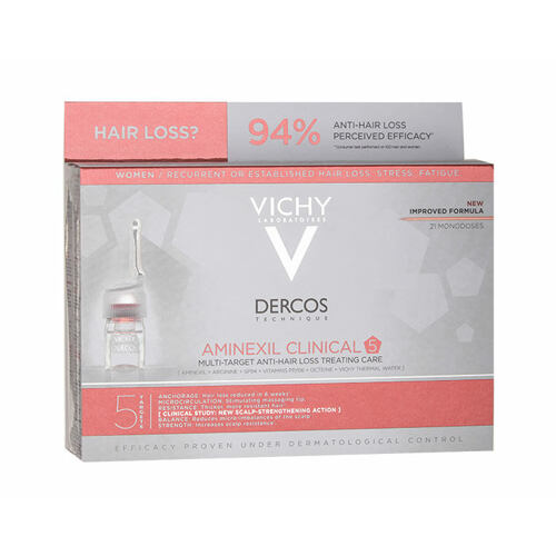 Sérum na vlasy Vichy Dercos Aminexil Clinical 5 21x6 ml poškozená krabička